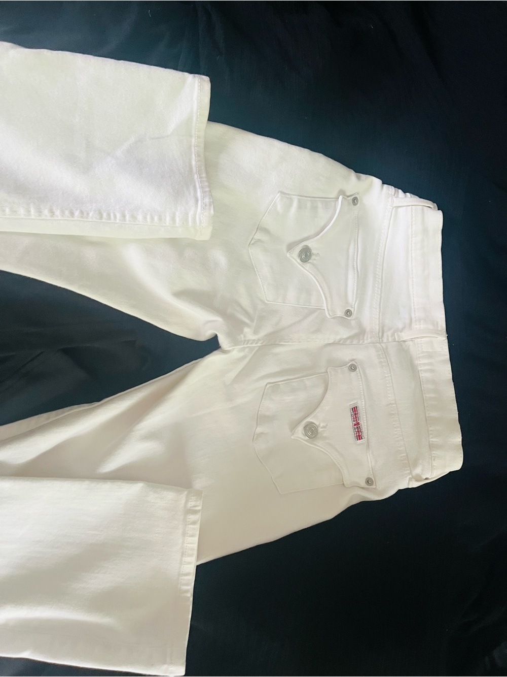 Hudson Jeans White Straight Leg Women's Jeans